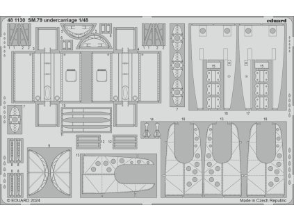 SM.79 undercarriage 1/48 recommended for EDUARD