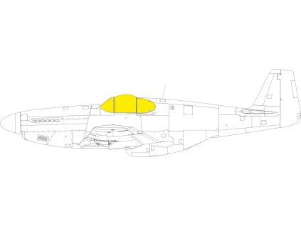P-51B/C Malcolm Hood canopy 1/48 recommended for EDUARD