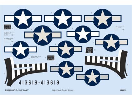 P-51D-5 "8th AF" 1/32 recommended for TAMIYA/REVELL