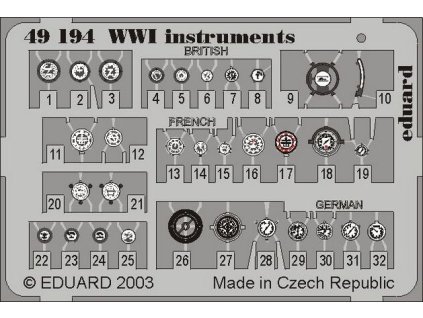 1/48 WWI Instruments