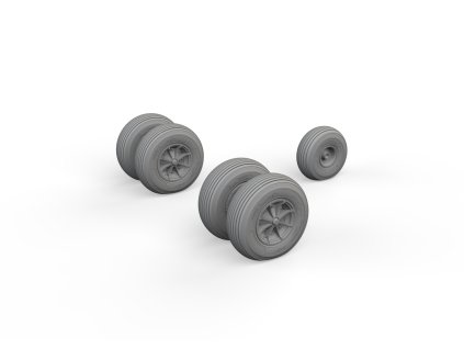 Sea King wheels 1/48 recommended for AIRFIX