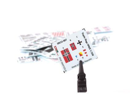 Tirpitz flags SPACE 1/350 recommended for TRUMPETER