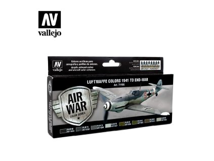 Vallejo Model Air Set 71166 Luftwaffe Colors 1941 To End-War (8)