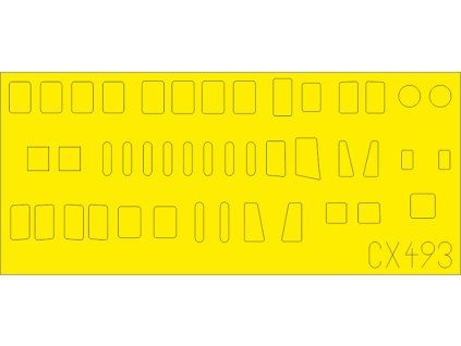 H8K2 Emily fuselage windows 1/72 recommended for HASEGAWA