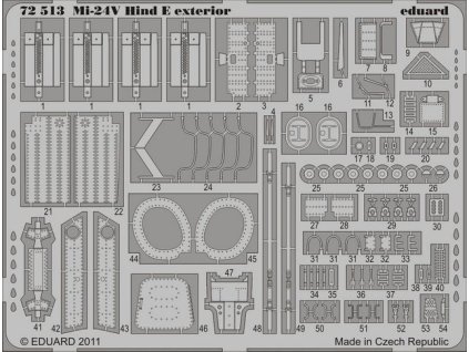 1/72 Mi-24V Hind E exterior for ZVEZDA kit