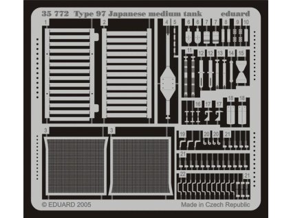 1/35 Type 97 Japanese medium tank for TAMIYA kit