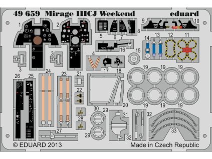 1/48 Mirage IIICJ Weekend for EDUARD kit