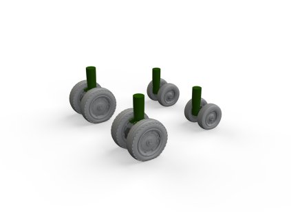 CH-47A wheels 1/48 recommended for HOBBY BOSS