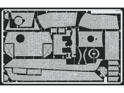 1/35 Panther Ausf.G early Zimmerit Horizontal for TAMIYA kit