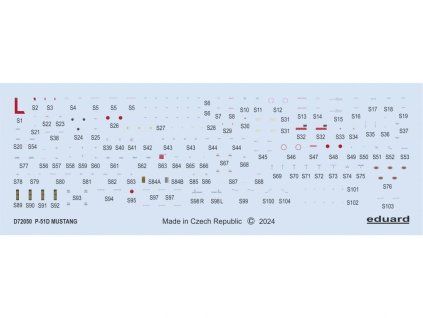 P-51D stencils 1/72 recommended for EDUARD