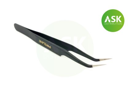 Angled Tweezers Stainless steel 115 mm