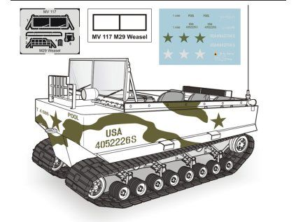 1/72 M29 Weasel – full resin kit