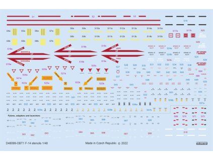 F-14 stencils 1/48 recommended for TAMIYA