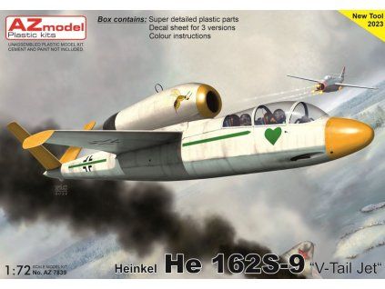 1/72 Heinkel He 162S-9 "V-Tail Jet"