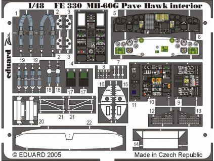 MH-60G interior recommended for ITALERI