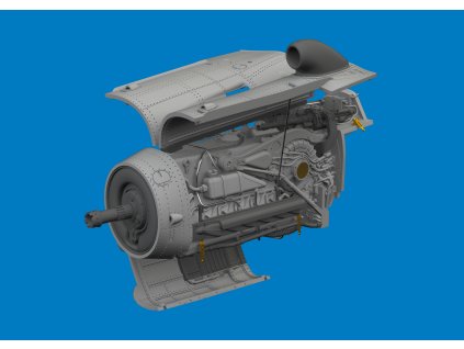 Bf 109G-10 WNF engine PRINT 1/72 recommended for EDUARD