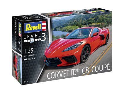 Revell 07714 Plastic ModelKit Car Corvette C8 Coupé 1/25