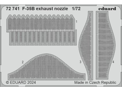 F-35B exhaust nozzle 1/72 recommended for TAMIYA