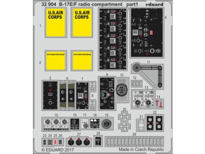 1/32 B-17E/F radio compartment for HKM kit