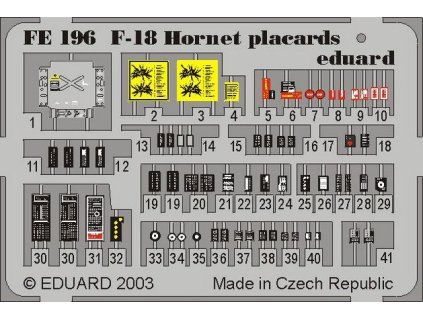F-18 placards