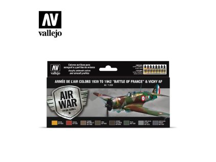 Vallejo Model Air Set 71626 Armée de l’Air colors 1939 to 1942 “Battle of France” & Vichy AF (8)