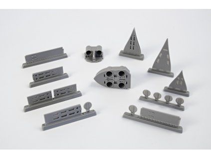1/72 U-Boot IX Open Front and Rear Torpedo Muzzle