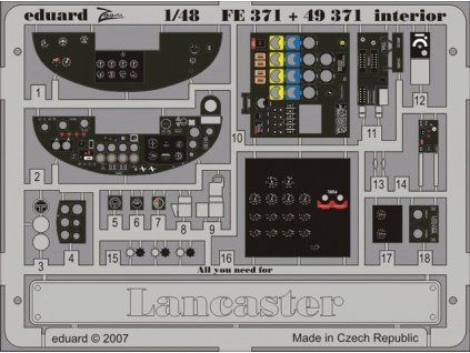 Lancaster interior recommended for TAMIYA