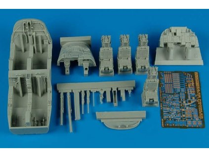 1/48 EA-6B Prowler ICAP-2 cockpit set - (late version) - KINETIC