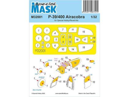 1/32 P-39 Airacobra Mask
