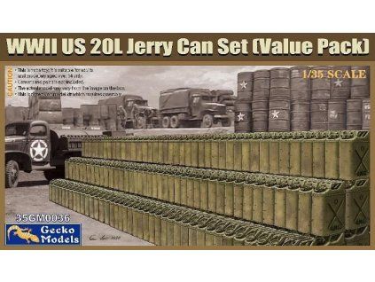 1/35 WWII US 20L Jerry Can Set (Value Pack) - Gecko Models