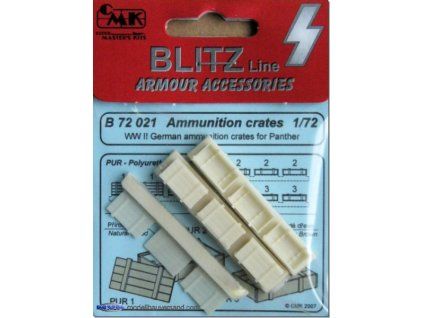 1/72 WW II German ammu.crates for Panther