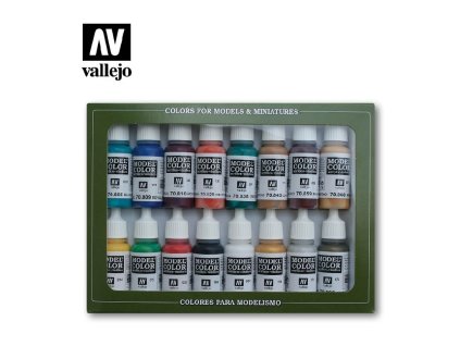Vallejo Model Color 16 color Set 70142 Medieval Colors (16)