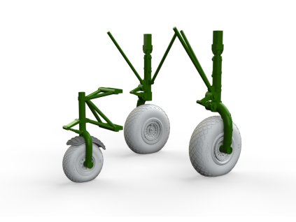 1/32 B-24 wheels (8spoke front wheel) for HOBBY BOSS kit