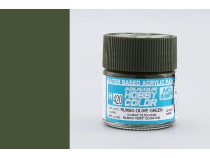 Aqueous Hobby Colors (10 ml) RLM80 Olive Green