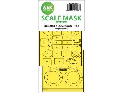 1/32 A-20G Havoc one-sided express self adhesive mask for HK Model