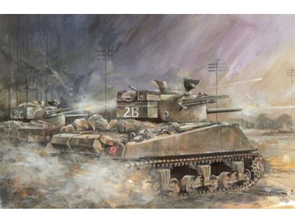 Model Kit tank 6405 - M4A4 w/60lb ROCKET (1:35)