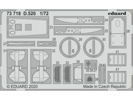 1/72 D.520 for HASEGAWA / HOBBY 2000 kit