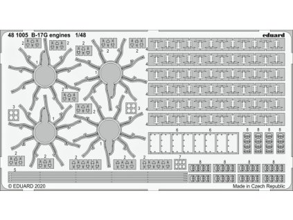 1/48 B-17G engines for HKM kit