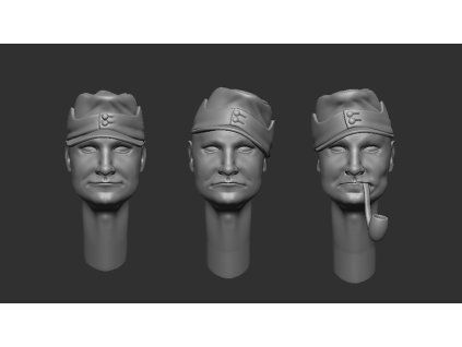 1/35 Heads with Field Cap M43
