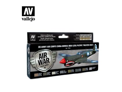 Vallejo Model Air US Army Air Corps Set 71184 China-Burma-India Pacific Theather (CBI) WWII (8)