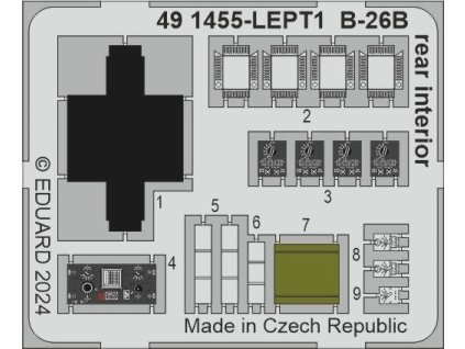 B-26B rear interior 1/48 recommended for ICM