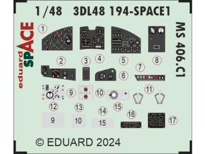MS 406.C1 SPACE 1/48 recommended for DORA WINGS