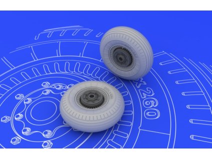 1/48 Il-2 wheels for TAMIYA kit