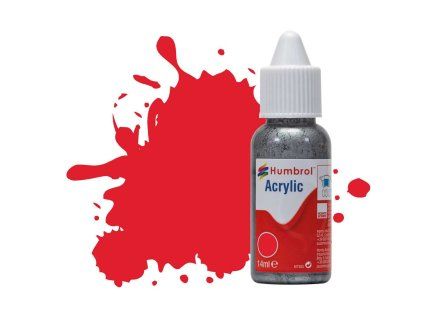 Humbrol barva akryl DB0019 - No 19 Red - Gloss - 14ml