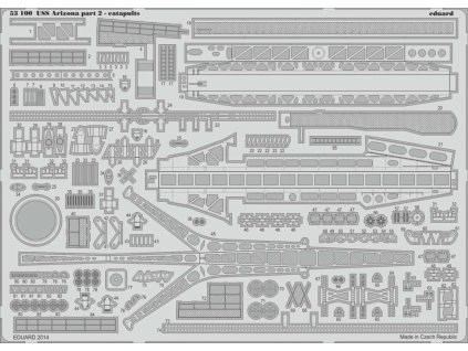 USS Arizona part 2-catapults  1/200 recommended for TRUMPETER