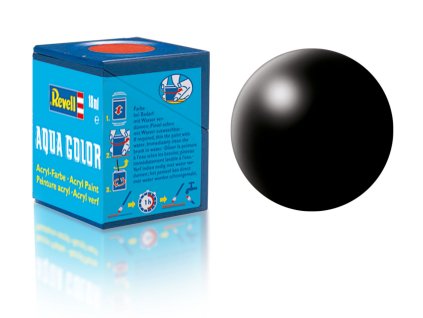 Revell Aqua Color - 36302: hedvábná černá (black silk)