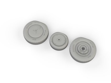 P-39Q wheels w/rims PRINT 1/72 recommended for ARMA HOBBY