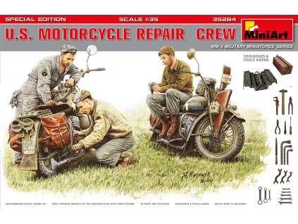 1/35 U.S. Motorcycle Repair Crew. Special Edition - Miniart