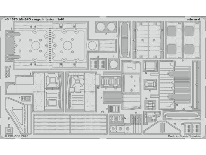 Mi-24D cargo interior 1/48 recommended for TRUMPETER