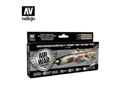 Vallejo Model Air Set 71607 Soviet / Russian colors MiG-21 "Fishbed" from 50's to 90's (8)